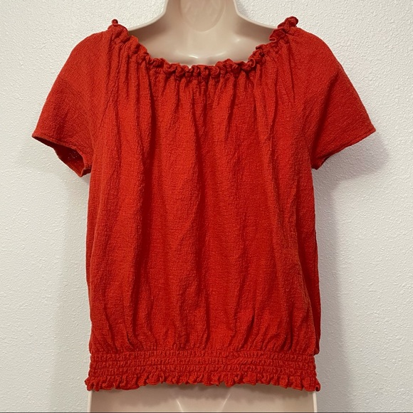 Madewell Texture & Thread Drawstring Top Boho - Picture 4 of 8